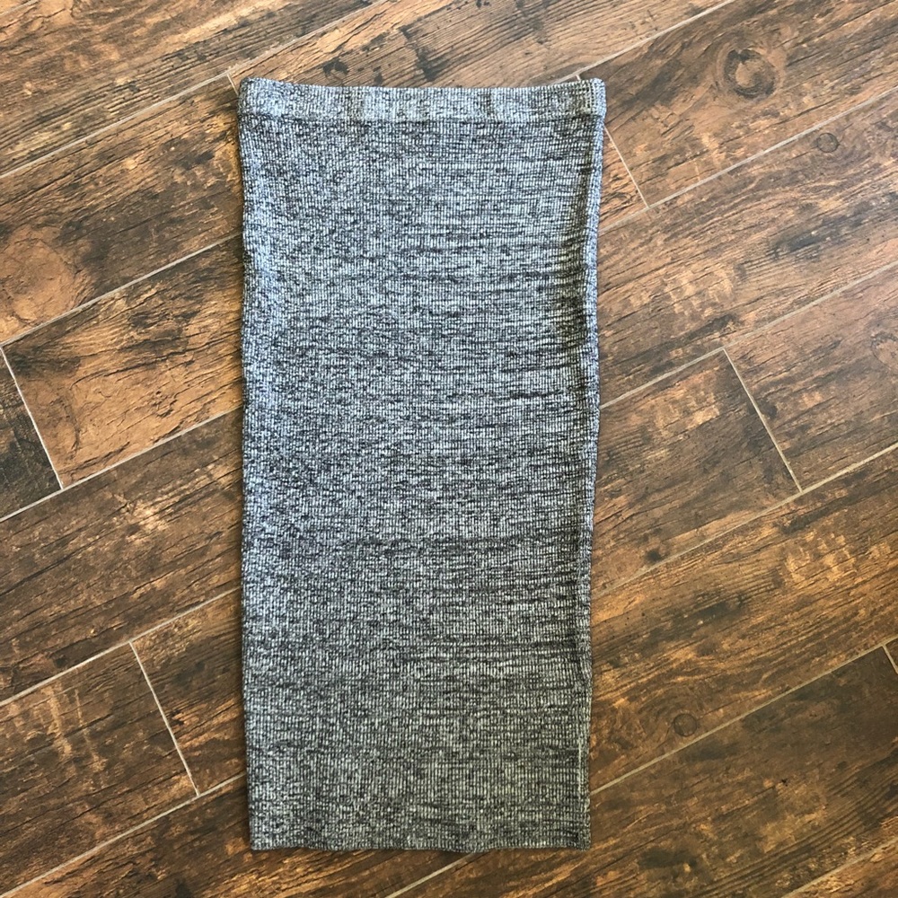 Gray Pencil Skirt